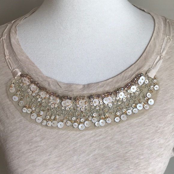 J.Crew  | ‘Tissue Beaded Tee!’ - Picture 4 of 8